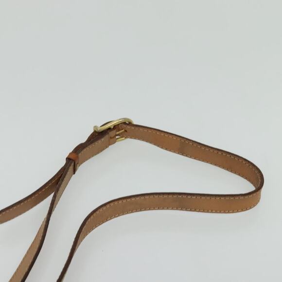 CELINE Macadam Canvas Circle Shoulder Bag Pvc Leather Brown Gold - Picture 8 of 12